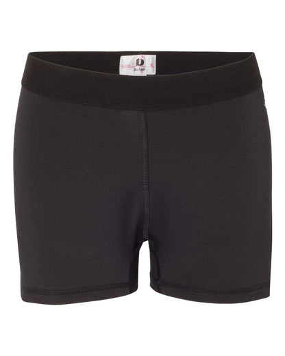 Badger Women’s 3" Pro-Compression Shorts 4629 #color_Black