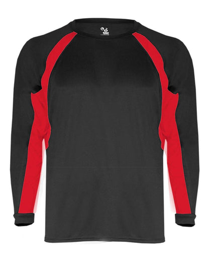 Badger Youth B-Core Hook Long Sleeve T-Shirt 2154 Badger Youth B-Core Hook Long Sleeve T-Shirt 2154