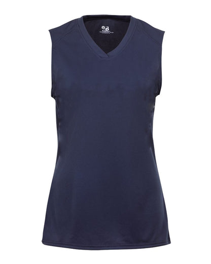 Badger Girls' B-Core Sleeveless T-Shirt 2163 #color_Navy