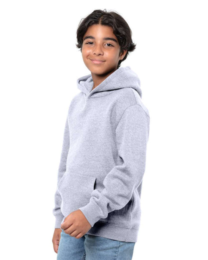 Threadfast Apparel Youth Epic Fleece Pullover Hooded Sweatshirt T2000B #colormdl_Heather Grey