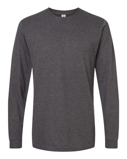 Tultex Fine Jersey Long Sleeve T-Shirt 202LS #color_Heather Charcoal