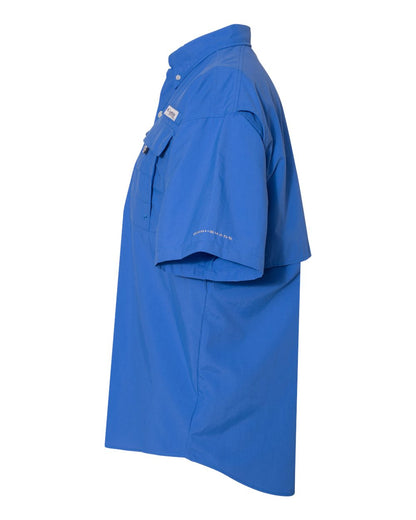 Columbia Men's PFG Bahama™ II Short Sleeve Shirt 212464 #color_Vivid Blue