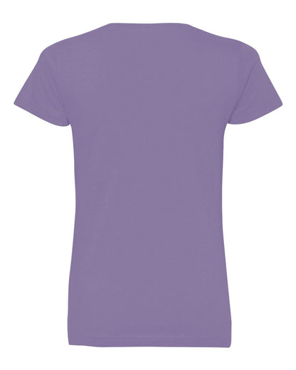 LAT Women's Fine Jersey V-Neck Tee 3507 #color_Lavender