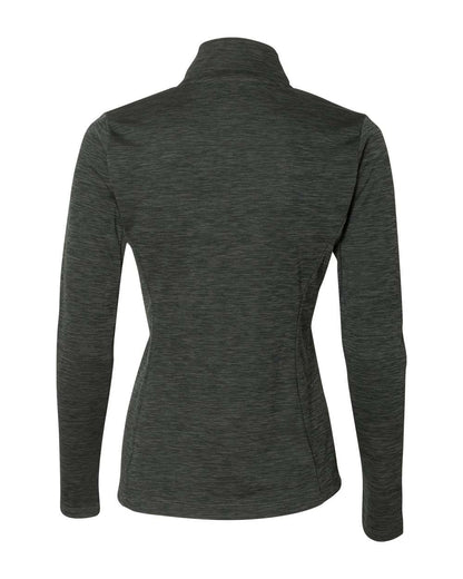 Russell Athletic Women's Striated Quarter-Zip Pullover QZ7EAX #color_Stealth