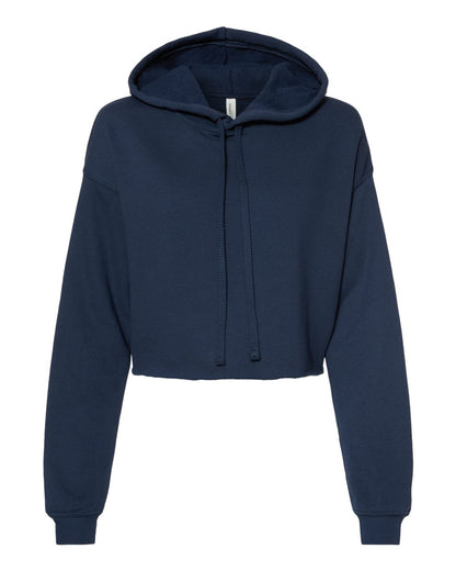 BELLA + CANVAS Women's Crop Fleece Hoodie 7502 #color_Navy