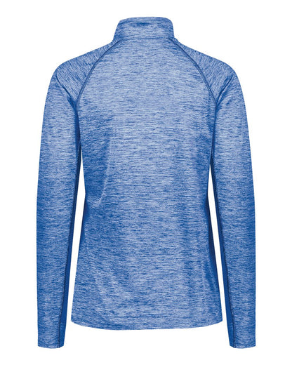 Holloway Women's Electrify CoolCore® Quarter-Zip Pullover 222774 #color_Royal Heather