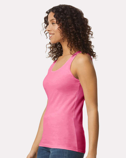 Gildan Women's Softstyle® Tank Top 64200L #colormdl_Azalea