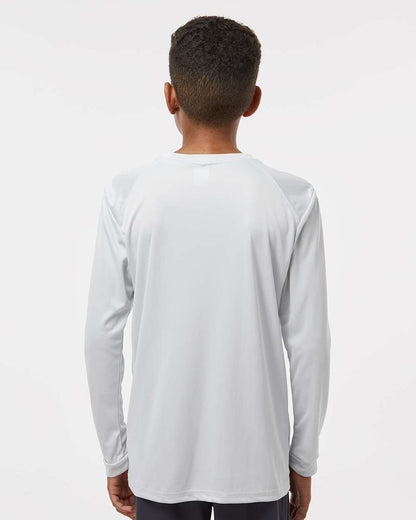 Paragon Youth Long Islander Performance Long Sleeve T-Shirt 218Y #colormdl_Aluminum