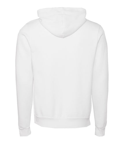 BELLA + CANVAS Unisex Sponge Fleece Hoodie Sweatshirt 3719 #color_DTG White