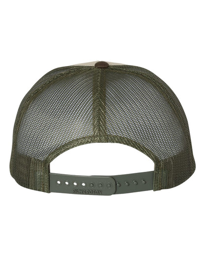 Richardson Low Pro Trucker Cap 115 #color_Tan/ Loden/ Brown