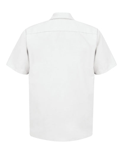 Red Kap Men's Industrial Short Sleeve Work Shirt SP24 #color_White