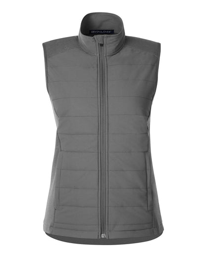 Devon & Jones Women's New Classics® Charleston Hybrid Vest DG706W #color_Graphite Melange/ Graphite