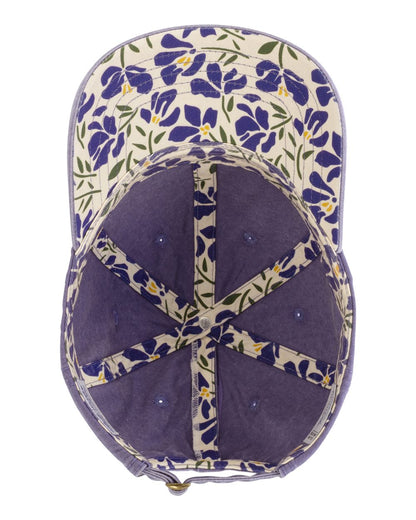 Infinity Her Women's Pigment-Dyed with Fashion Undervisor Cap CASSIE #color_Violet/ Floral
