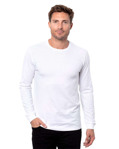 Threadfast Apparel Unisex Epic CVC Long Sleeve T-Shirt T3001 #colormdl_Solid White