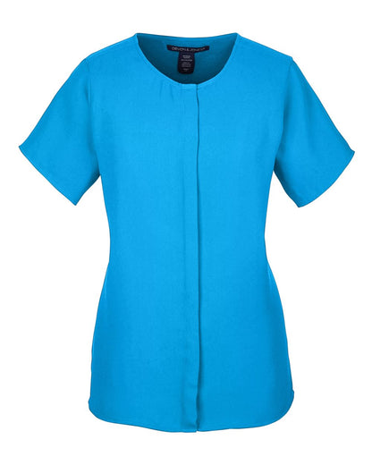 Devon & Jones Women's Perfect Fit™ Crepe Blouse DP612W #color_Ocean Blue