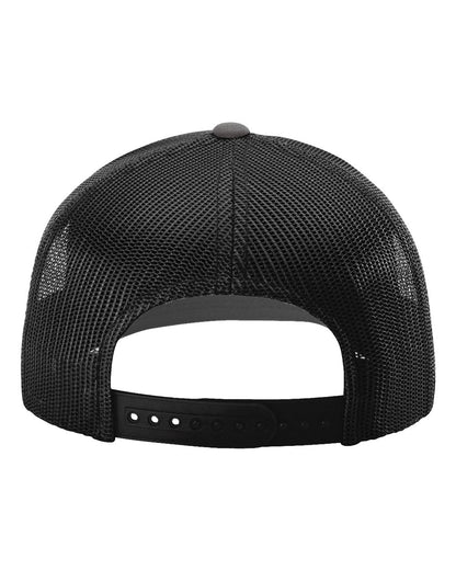 Richardson Sustainable Trucker Cap 112RE #color_Charcoal/ Black