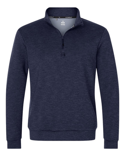 Under Armour Men's Drive Midlayer Quarter-Zip Pullover 1387124 #color_Midnight Navy/ Midnight Navy