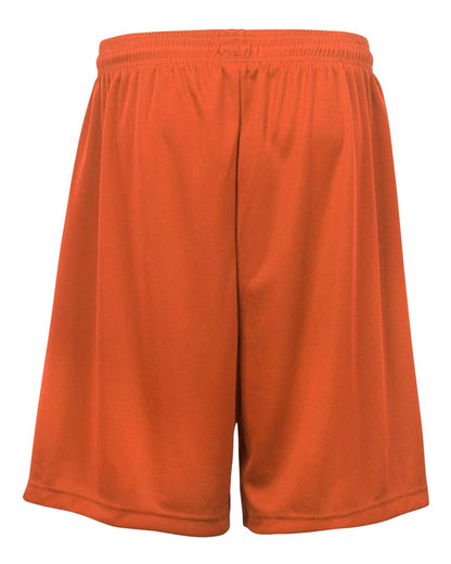 Badger Youth B-Dry 6" Shorts 2107 #color_Burnt Orange