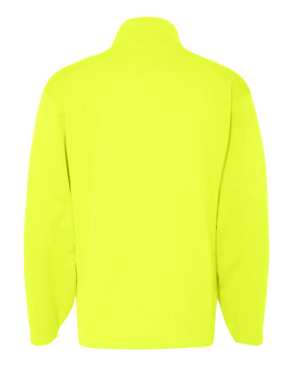 Badger Performance Fleece Quarter-Zip Pullover 1480 #color_Safety Yellow