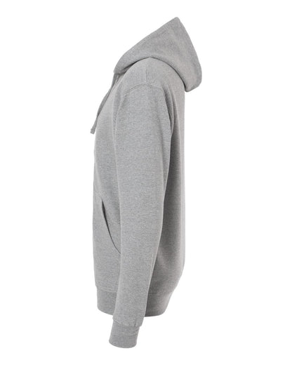 Independent Trading Co. Unisex Midweight Full-Zip Hooded Sweatshirt SS4500Z #color_Grey Heather