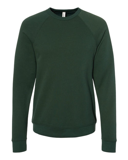 BELLA + CANVAS Unisex Sponge Fleece Raglan Crewneck Sweatshirt 3901 #color_Forest