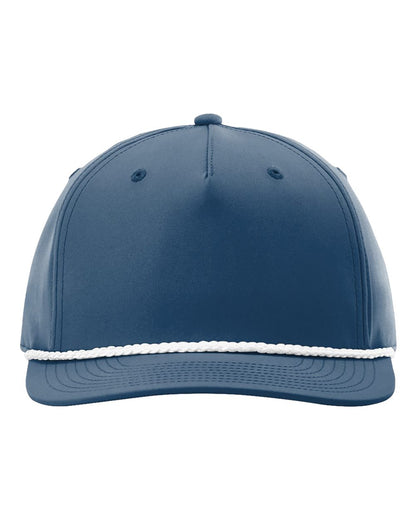 Richardson Five Panel Classic Rope Cap 258 #color_Light Blue/ White