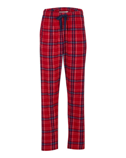 Boxercraft Women's Haley Flannel Pants BW6620 #color_Brick Red Kingston