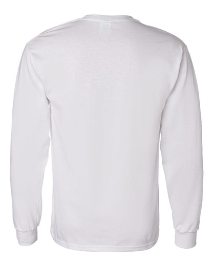 Gildan Unisex Heavy Cotton™ Long Sleeve T-Shirt 5400 #color_White