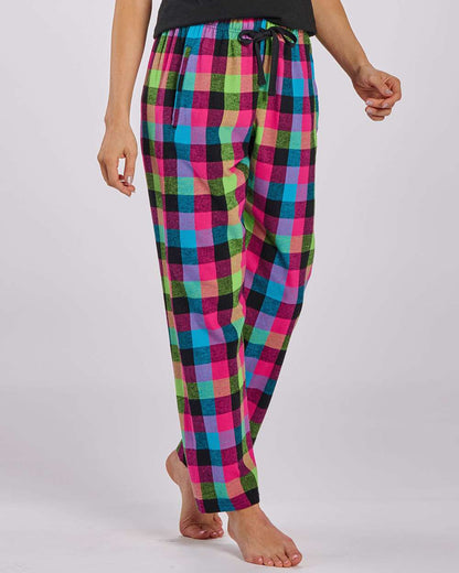 Boxercraft Women's Haley Flannel Pants BW6620 #colormdl_Neon Buffalo