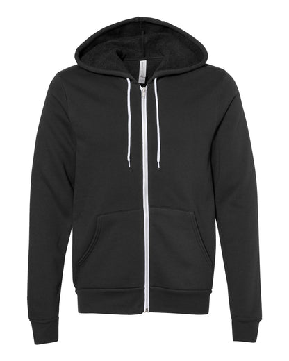 BELLA + CANVAS Sponge Fleece Full-Zip Hoodie 3739 #color_Vintage Black