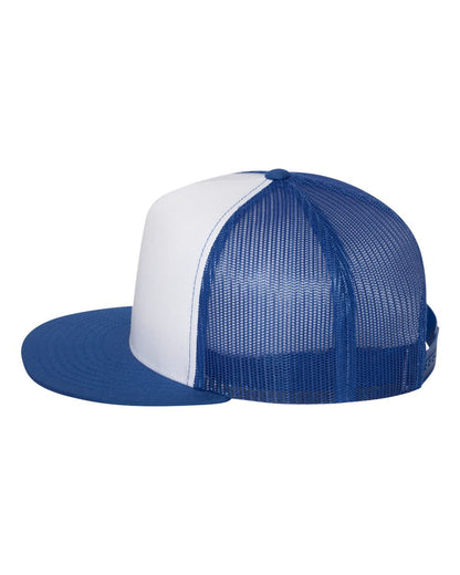 YP Classics Five-Panel Classic Trucker Cap 6006 #color_Royal/ White/ Royal