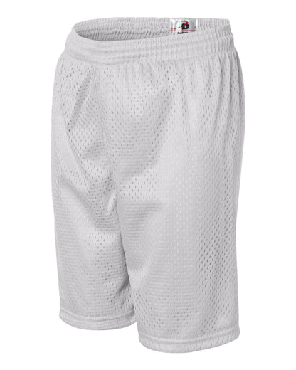 Badger Youth Pro Mesh 6" Shorts 2207 #color_White