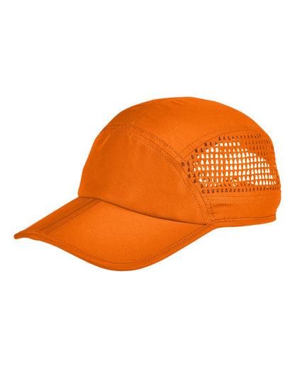 Big Accessories Foldable Bill Performance Cap BA657 #color_Bright Orange