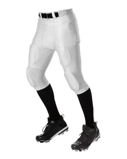 Alleson Athletic No Fly Football Pants with Slotted Waist 675NF #color_White