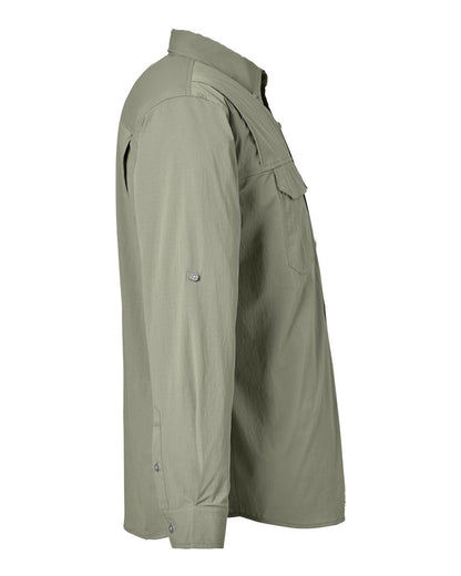 HUK Men's Creekbed Pocket Fishing Shirt H150184 #color_Moss