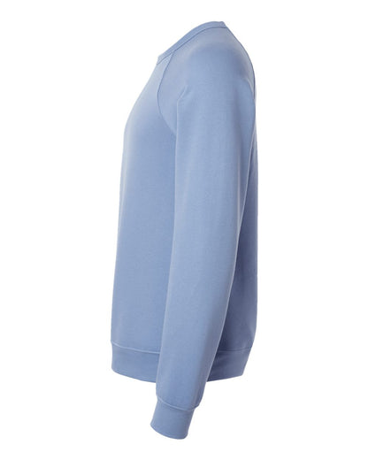 BELLA + CANVAS Sponge Fleece Raglan Crewneck Sweatshirt 3901 #color_Lavender Blue