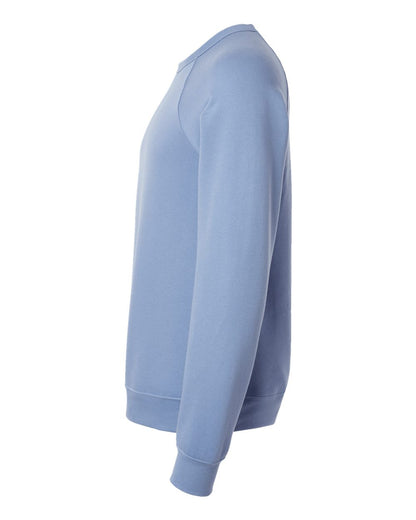 BELLA + CANVAS Unisex Sponge Fleece Raglan Crewneck Sweatshirt 3901 #color_Lavender Blue