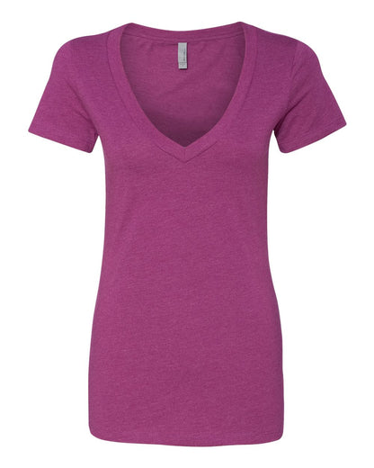 Next Level Women’s CVC Deep V-Neck T-Shirt 6640 #color_Lush