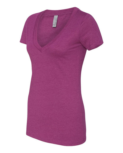Next Level Women’s CVC Deep V-Neck T-Shirt 6640 #color_Lush