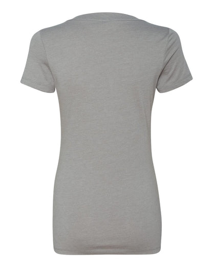 Next Level Women’s CVC Deep V-Neck T-Shirt 6640 #color_Stone Grey