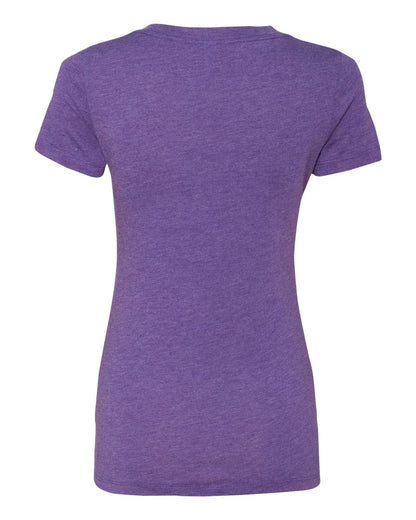 Next Level Women’s Triblend Deep V-Neck T-Shirt 6740 #color_Purple Rush
