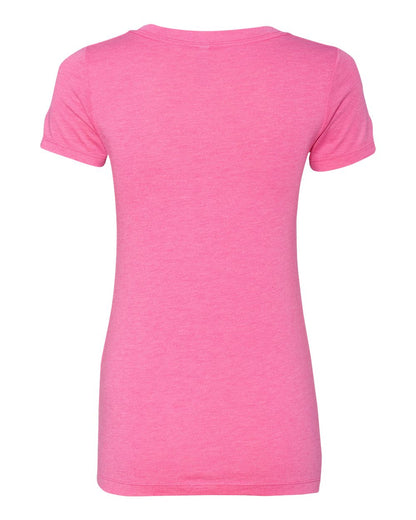 Next Level Women’s Triblend Deep V-Neck T-Shirt 6740 #color_Vintage Pink