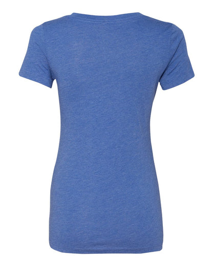 Next Level Women’s Triblend Deep V-Neck T-Shirt 6740 #color_Vintage Royal