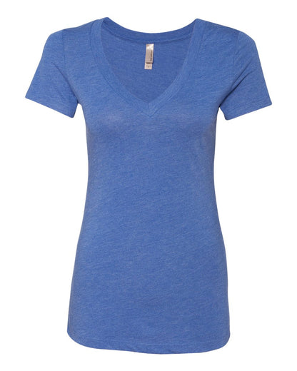 Next Level Women’s Triblend Deep V-Neck T-Shirt 6740 #color_Vintage Royal
