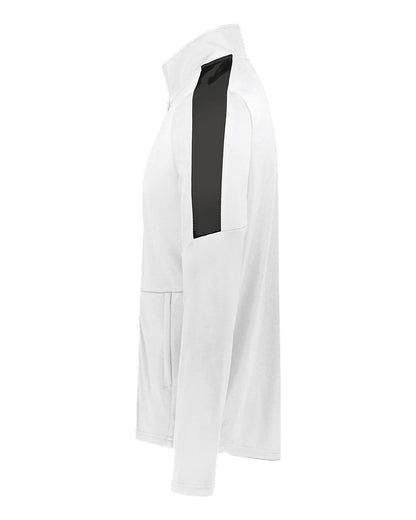 Holloway Youth Crosstown Full-Zip Jacket 223630 #color_White/ Black