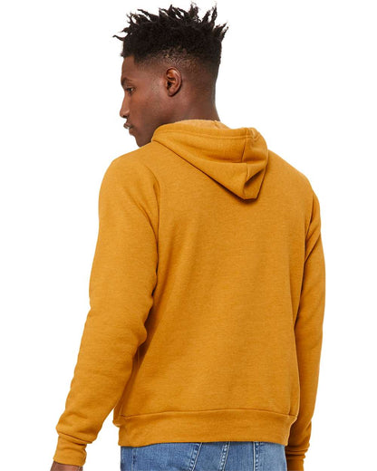 BELLA + CANVAS Unisex Sponge Fleece Hoodie Sweatshirt 3719 #colormdl_Heather Mustard