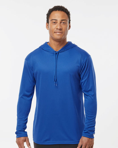 Badger Unisex B-Core Hooded Long Sleeve T-Shirt 4105 Badger Unisex B-Core Hooded Long Sleeve T-Shirt 4105