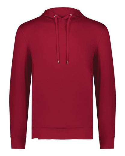 Holloway Youth Eco Revive™ Ventura Soft Knit Hooded Sweatshirt 222698 #color_Scarlet
