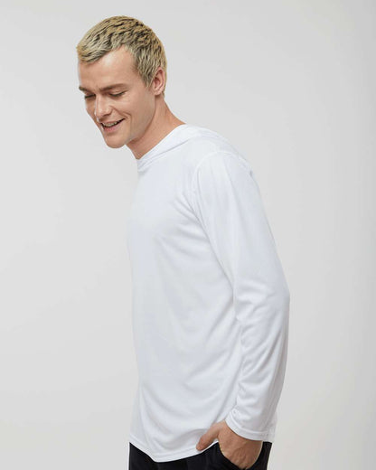 Holloway Men's Momentum Hooded Long Sleeve T-Shirt 222830 #colormdl_White