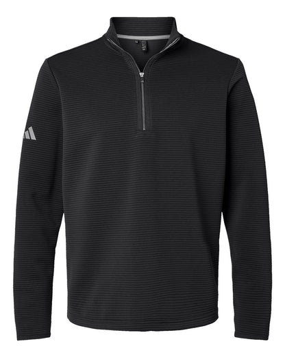 Adidas Men's Spacer Quarter-Zip Pullover A588 #color_Black